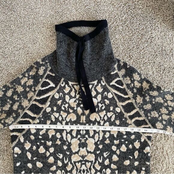 TRIBAL | Leopard print turtleneck sweater dress - Picture 11 of 13